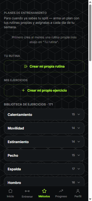 Elige el método de tu próxima sesión